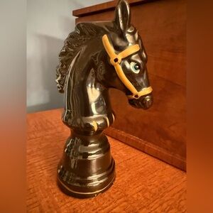 Mid Century Horse Upcycled Bud Vase Ceramic Porcelain Western Equestrian decor